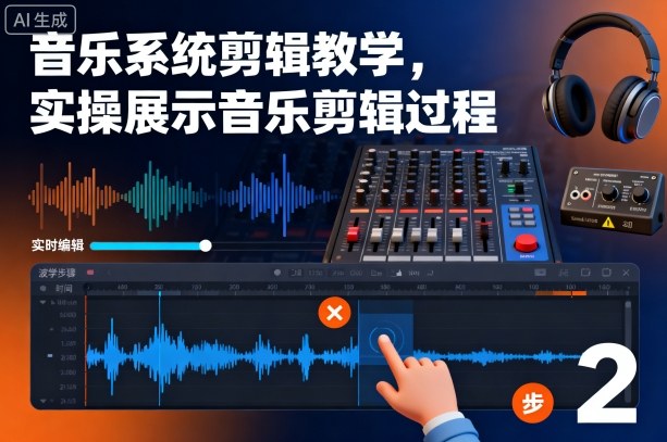 音乐系统剪辑教学，实操展示音乐剪辑过程-站长V课