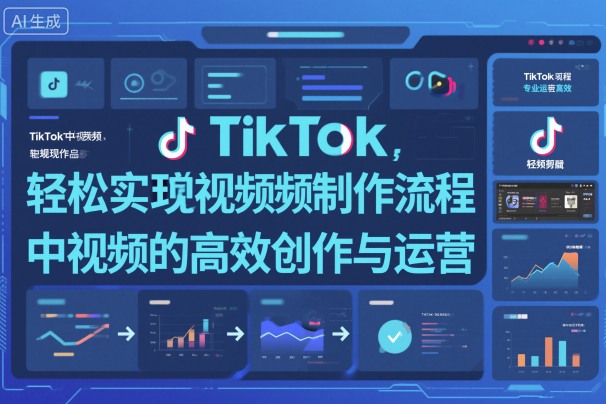 TikTok中视频制做流程,轻松实现Tk中视频的高效创作与运营-站长V课