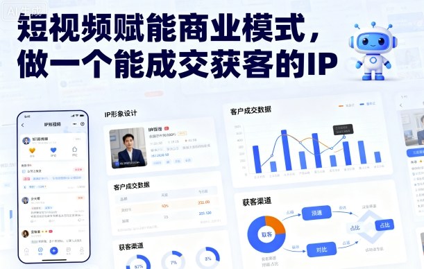 短视频赋能商业模式，做一个能成交获客的IP(更新)-站长V课