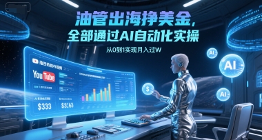 油管出海挣美金，全部通过AI自动化实操，从0到1实现月入过W-Zv头条