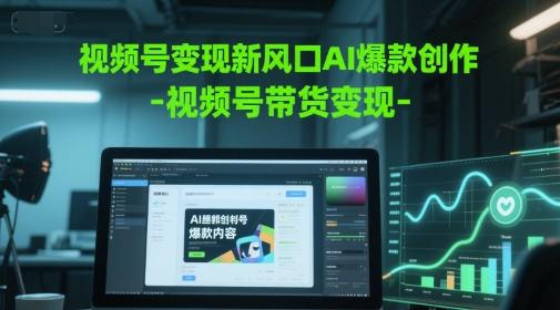 视频号变现新风口AI爆款创作-视频号带货变现-Zv头条