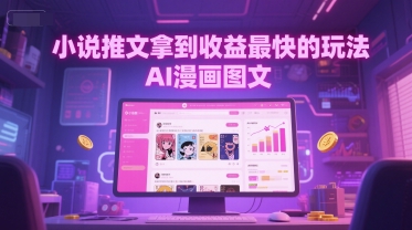 小说推文拿到收益最快的玩法，AI漫画图文-Zv头条