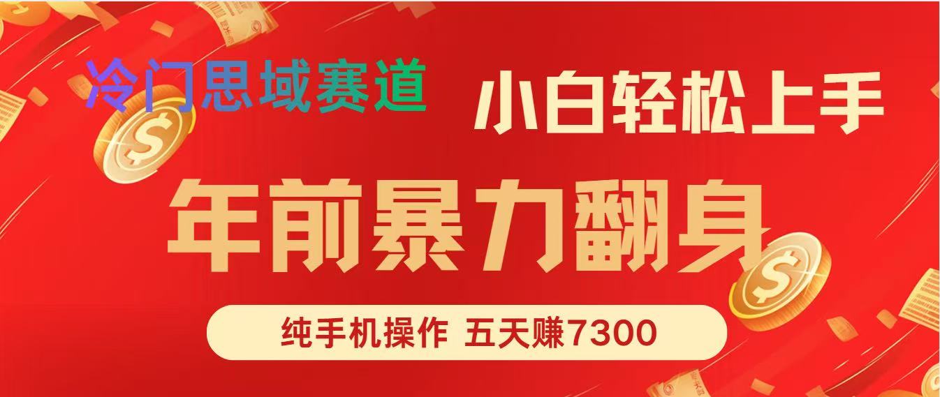 年前爆火项目，5天赚了7300-站长V课