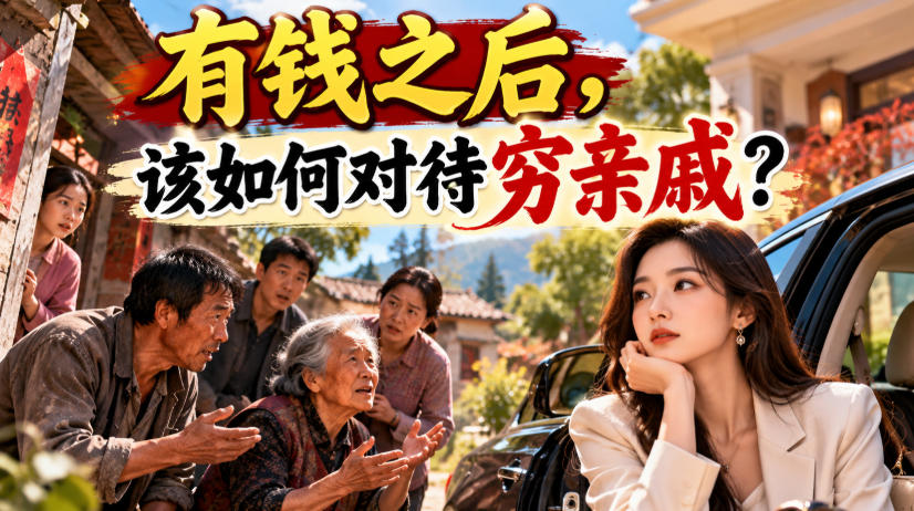 某公众号付费文章：有钱之后，该如何对待穷亲戚？-站长V课