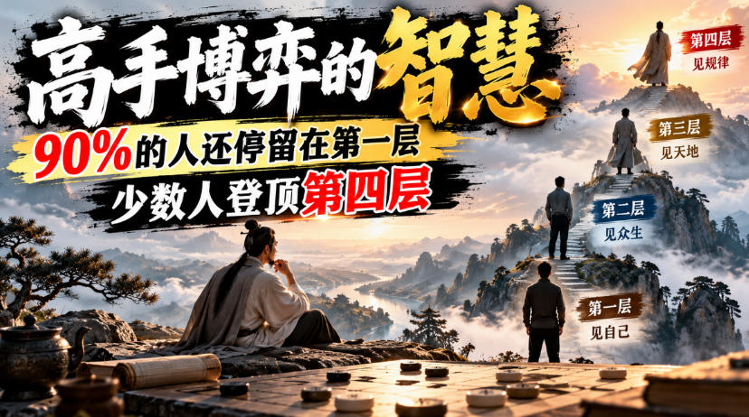 付费文章：高手博弈的智慧，90%的人还停留在第一层，少数人登顶第四层-站长V课