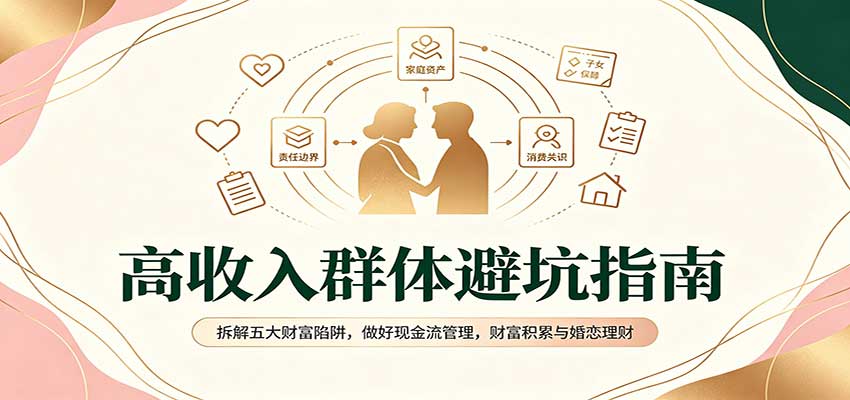 高收入群体避坑指南：拆解五大财富陷阱，做好现金流管理，财富积累与婚恋理财-站长V课
