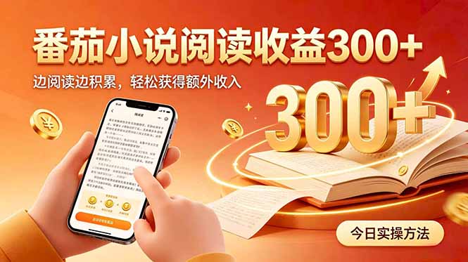 全自动番茄挂机玩法,日入300+边阅读边积累,轻松获得额外收入-站长V课