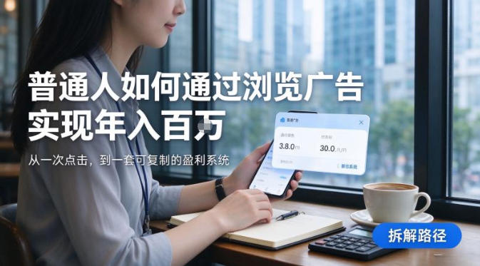 2026最新技术,24小时全自动浏览广告,全网独家项目,单台设备日入200+新手小白可快速上手,支持实地学习实地考察【揭秘】-站长V课