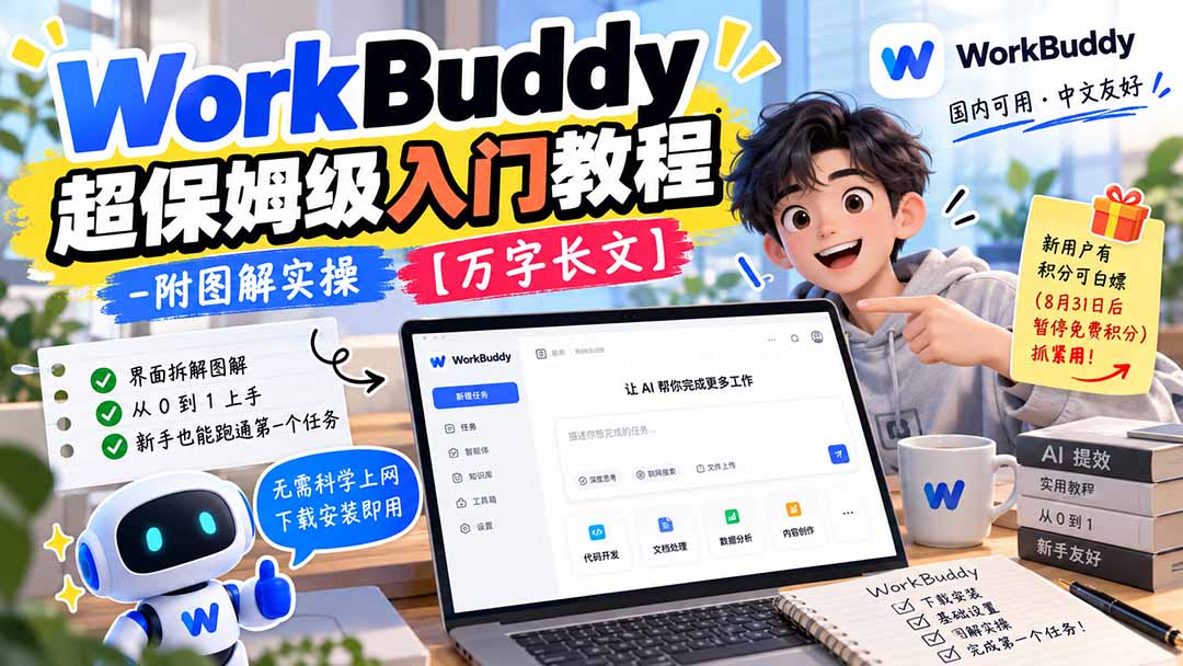 WorkBuddy 超保姆级入门教程-附图解实操 【万字长文】-站长V课