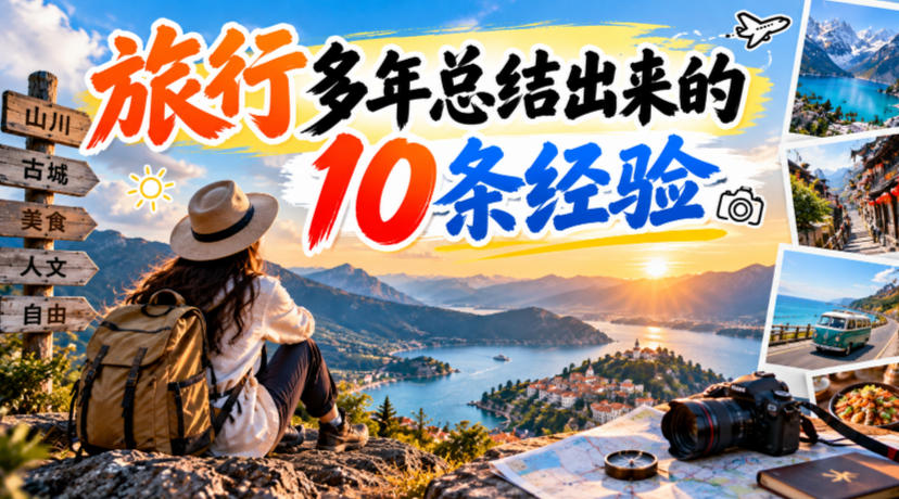 付费文章:旅行多年总结出来的10条经验-站长V课