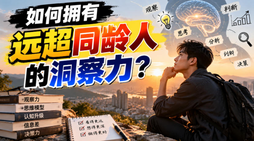 付费文章：如何拥有远超同龄人的洞察力？-站长V课