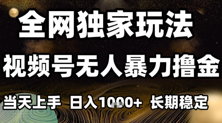 年底最新独家视频号无人直播撸礼物，小白也能轻松日入1k+，长期稳定，可批量复制【揭秘】-站长V课