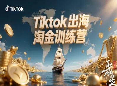 Tiktok出海淘金训练营，跨境电商TK实战变现-站长V课