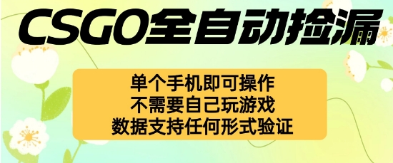 自动挂G捡漏，不用自己挂G不用玩游戏，一个手机即可操作，新手小白轻松月入1W+【揭秘】-站长V课