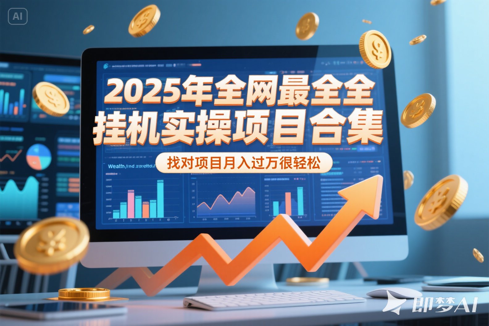 2025年挂机实操项目实操演练，挂机类型，AI直播类型，轻资产创业类型…-Zv头条