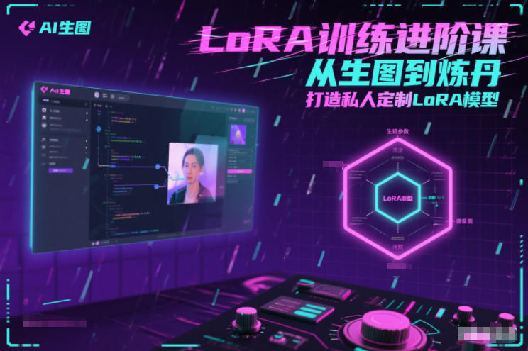 LoRA训练进阶课，从生图到炼丹，打造私人定制LoRA模型-站长V课