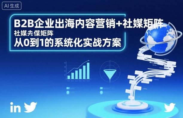 B2B企业出海内容营销+社媒矩阵,从0到1的系统化实战方案-站长V课