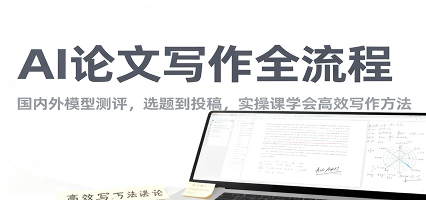 AI论文写作全流程,国内外模型测评,选题到投稿,实操课学高效写作方法-站长V课