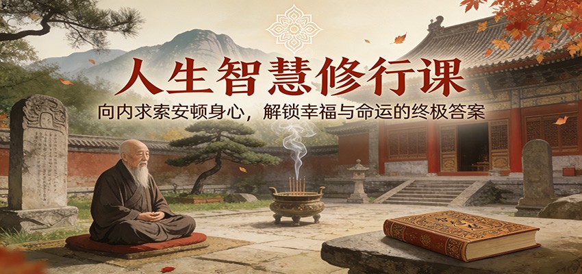 人生智慧修行课：向内求索安顿身心，解锁幸福与命运的终极答案-站长V课