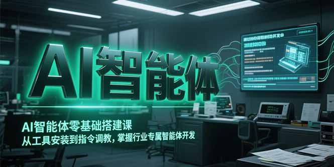 AI智能体零基础搭建课，从工具安装到指令调教，掌握行业专属智能体开发…-Zv头条