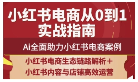 2025小红书电商全链路运营，Ai全面助力小红书电商案例-Zv头条