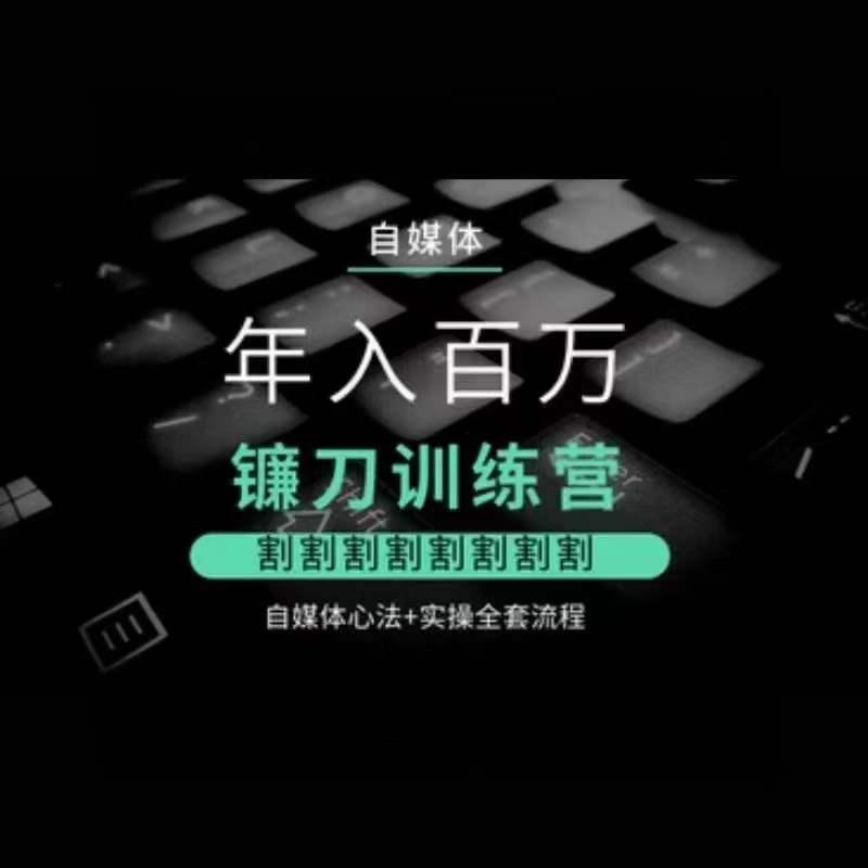 自媒体年入百万镰刀训练营，割割割割割割割割，自媒体心法+实操全套流程-Zv头条
