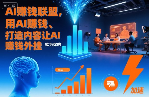 AI賺钱联盟，用AI賺钱、打造内容让AI成为你的賺钱外挂-站长V课