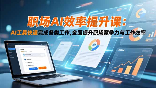 职场AI效率提升课:AI工具快速完成各类工作,全面提升职场竞争力与工作效率-站长V课