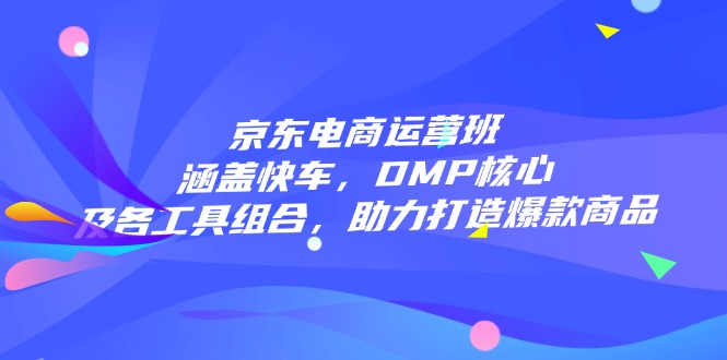 京东电商运营班：涵盖快车，DMP核心及各工具组合，助力打造爆款商品-Zv头条