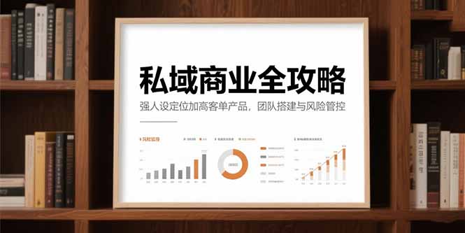 私域商业全攻略，强人设定位加高客单产品，团队搭建与风险管控-Zv头条