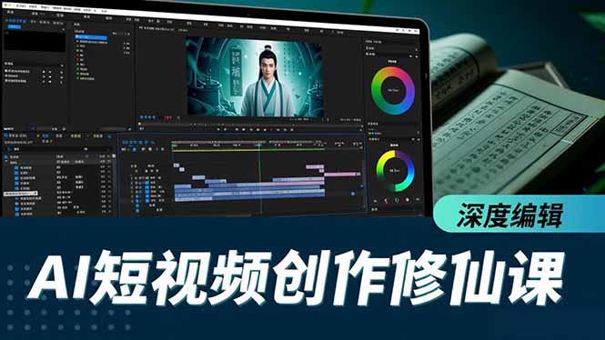 AI短视频创作修仙课,从炼气到金仙、爆款复刻、深度编辑,掌握全栈AI能力-站长V课