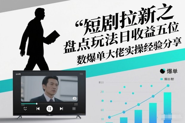 短剧拉新之盘点玩法日收益五位数爆单大佬实操经验分享-站长V课
