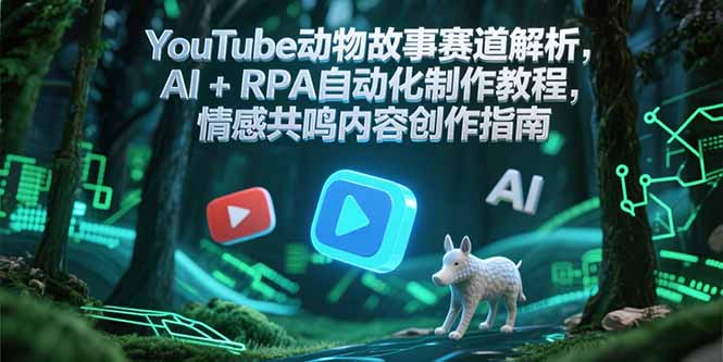 YouTube动物故事赛道解析，AI+RPA自动化制作教程，情感共鸣内容创作指南-Zv头条