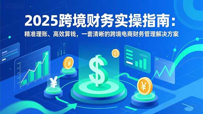2025跨境财务实操指南：精准理账、高效算钱，一套清晰的跨境电商财务管理解决方案-站长V课