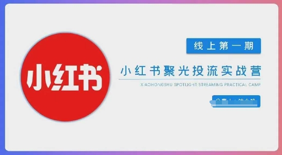 小红书聚光陪跑第一期，教你从0到1玩转小红书聚光投流，搭建小红书付费投流团队，更快的见到效果-Zv头条