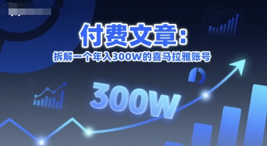 付费文章：拆解一个年入300W的喜马拉雅账号-Zv头条