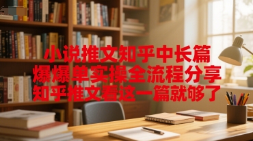 小说推文知乎中长篇爆单实操全流程分享，知乎推文看这一篇就够了-Zv头条