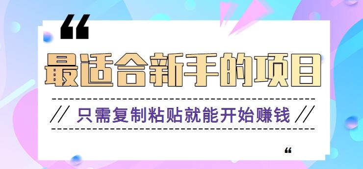 2024最适合新手操作的项目，新手小白只需复制粘贴就能开始赚钱【视频教程+软件】-Zv头条