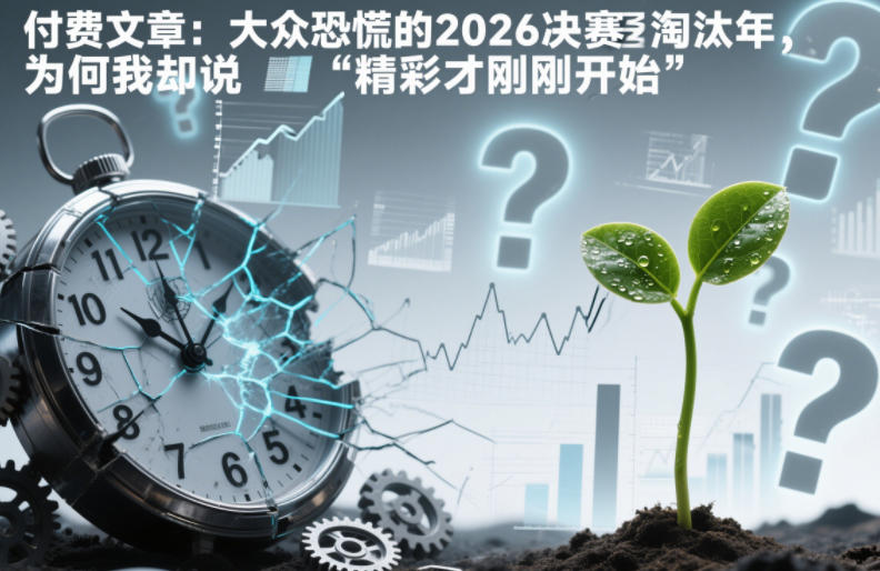付费文章：大众恐慌的2026决赛淘汰年，为何我却说“精彩才刚刚开始”？-站长V课