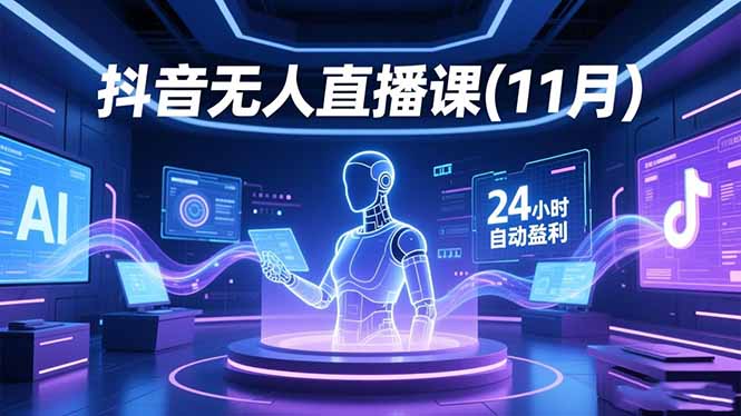抖音无人直播课(11月-站长V课