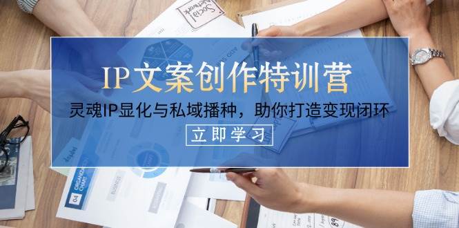 IP文案创作特训营，灵魂IP显化与私域播种，助你打造变现闭环(14节课)-Zv头条