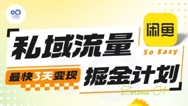 私域流量掘金计划实战训练营，最快3天变现-站长V课