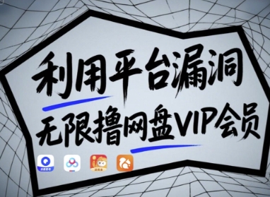 利用平台漏洞，无限撸网盘VIP会员，用户亲测有效!【漏洞原理+操作演示】-Zv头条