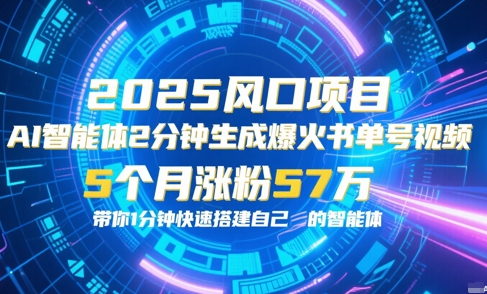 AI智能体2分钟一键生成爆火书单号原创视频，5个月涨粉57w，带你零代码1分钟搭建智能体-Zv头条