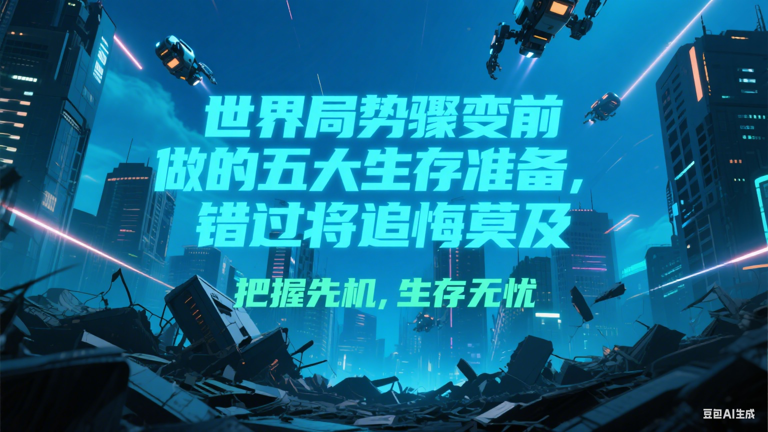 付费文章《世界局势骤变前必做的五大生存准备，错过将追悔莫及》-Zv头条