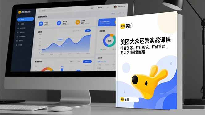 美团大众运营实战课程，排名优化、推广投放、评价管理，助力店铺业绩倍增-站长V课